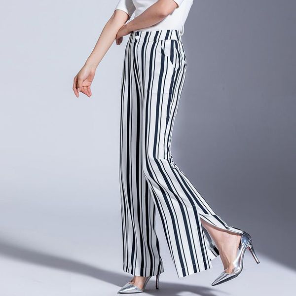 women's pants & capris autumn spring women zipper striped side slit chiffon long female loose casual fashion comfortable zx977, Black;white
women's pants & capris autumn spring women zipper striped side slit chiffon long female loose casual fashion comfortable zx977, Black;white