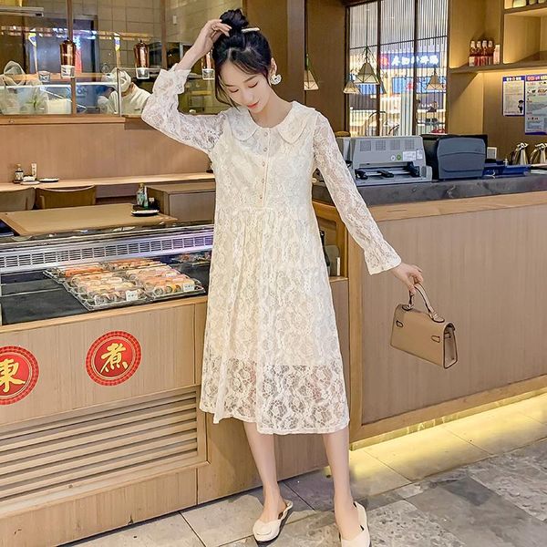 maternity dresses 912# clothes spring autumn long sleeve easy matching loose lace patchwork dress for pregnant women mom, White
maternity dresses 912# clothes spring autumn long sleeve easy matching loose lace patchwork dress for pregnant women mom, White