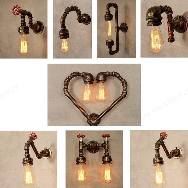 wall lamp loft lndustrial steam punk light iron rust water pipe retro vintage e27 sconce home lighting fixtures
wall lamp loft lndustrial steam punk light iron rust water pipe retro vintage e27 sconce home lighting fixtures