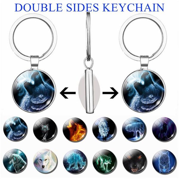 keychains aggressive wolf pattern art handcrafted double face keychain glass cabochon jewelry men pendant women key chain fashion gifts, Silver
keychains aggressive wolf pattern art handcrafted double face keychain glass cabochon jewelry men pendant women key chain fashion gifts, Silver