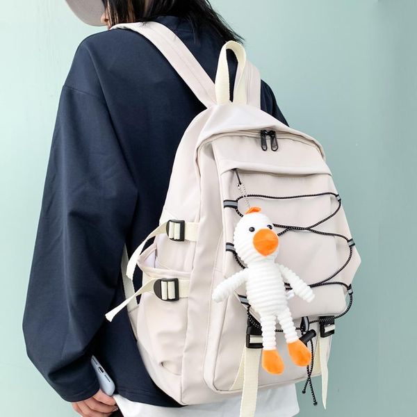 backpack 2021 solid color waterproof nylon women high capacity reflective drawstring student schoolbag travel bagpack
backpack 2021 solid color waterproof nylon women high capacity reflective drawstring student schoolbag travel bagpack
