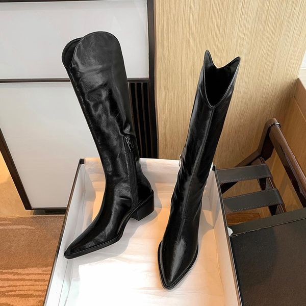 boots mezereon cow leather thigh high pointed toe western riding equestrian white med heel fashion winter shoes with zip, Black
boots mezereon cow leather thigh high pointed toe western riding equestrian white med heel fashion winter shoes with zip, Black
