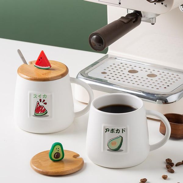 mugs creative cartoon personality ceramic water cup home simple style coffee with lid and spoon office mug
mugs creative cartoon personality ceramic water cup home simple style coffee with lid and spoon office mug