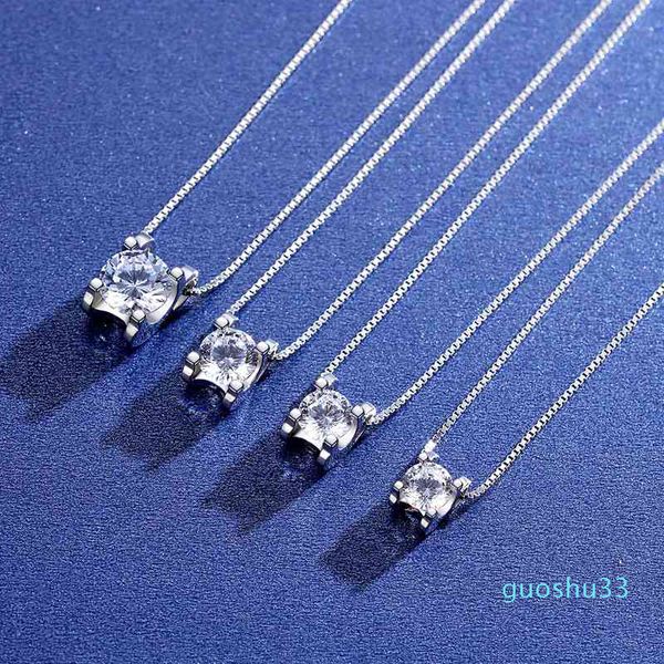 s925 sterling silver necklace women's classic mosangshi 2 carat ox head clavicle chain
s925 sterling silver necklace women's classic mosangshi 2 carat ox head clavicle chain