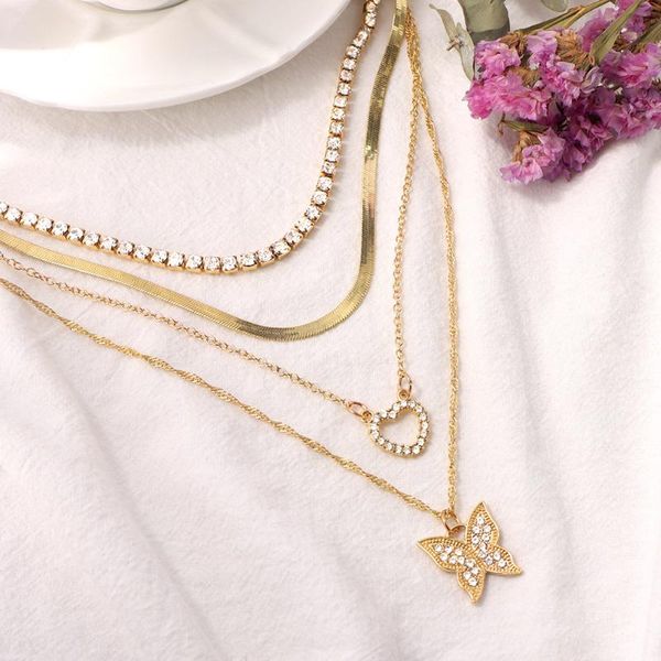 chains just feel trendy crystal butterfly twisted chain necklace for women multilayer hollow heart pendant party jewelry, Silver
chains just feel trendy crystal butterfly twisted chain necklace for women multilayer hollow heart pendant party jewelry, Silver