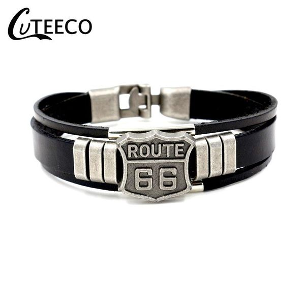 vintage punk men route 66 sign leather bracelet black cuff bracelets & bangles wristband jewelry accessories gifts charm, Golden;silver
vintage punk men route 66 sign leather bracelet black cuff bracelets & bangles wristband jewelry accessories gifts charm, Golden;silver