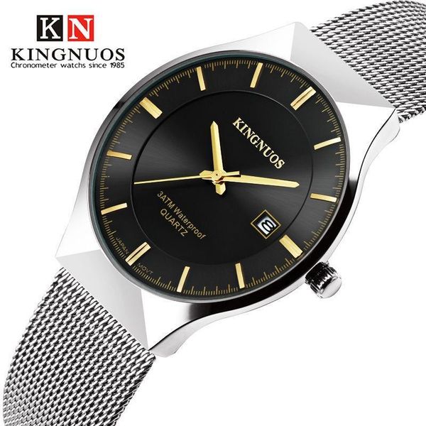 kingnuos brand fashion luxury quartz watch for men watches ultra thin mesh band waterproof calendar date clock male wristwatches, Slivery;brown
kingnuos brand fashion luxury quartz watch for men watches ultra thin mesh band waterproof calendar date clock male wristwatches, Slivery;brown