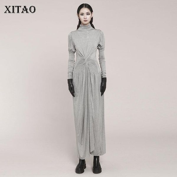 casual dresses xitao pleated hem dress fashion pullover long small fresh style waist closing body building minority zy1976, Black;gray
casual dresses xitao pleated hem dress fashion pullover long small fresh style waist closing body building minority zy1976, Black;gray