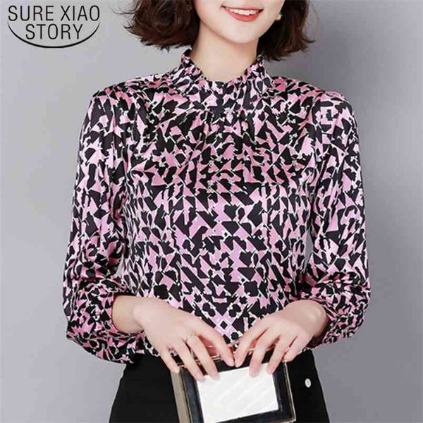 autumn print turtleneck fashion silk blouse women long sleeve and plus size clothing 6490 50 210506, White
autumn print turtleneck fashion silk blouse women long sleeve and plus size clothing 6490 50 210506, White