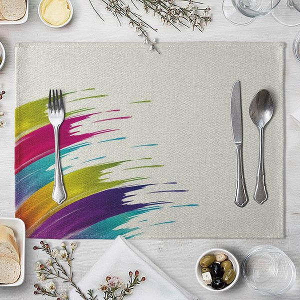 pcs paint spraying 30x40cm rectangular washing napkin insulation placemat soft dining table mat kids fabric home decor
pcs paint spraying 30x40cm rectangular washing napkin insulation placemat soft dining table mat kids fabric home decor