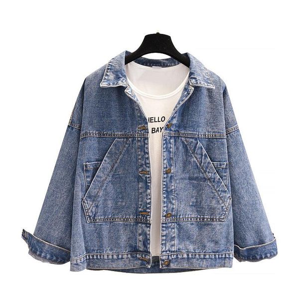 women's jackets denim blue coat fad spring women jeans single breasted coats female feminine clothing, Black;brown
women's jackets denim blue coat fad spring women jeans single breasted coats female feminine clothing, Black;brown