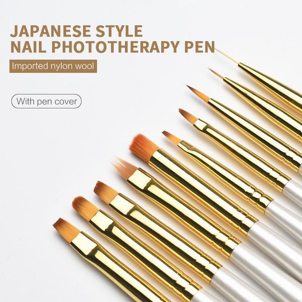 styles single nail pen stroke flower detailed painted drawing brush smudge white handle professional art manicure tools brushes, Yellow
styles single nail pen stroke flower detailed painted drawing brush smudge white handle professional art manicure tools brushes, Yellow