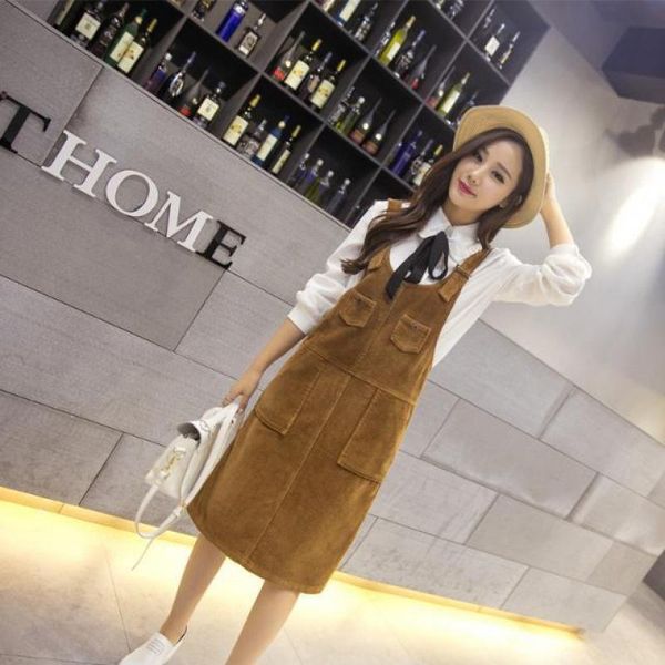 spring autumn casual vintage women dress solid straps dresses pink mh325, Black;gray
spring autumn casual vintage women dress solid straps dresses pink mh325, Black;gray