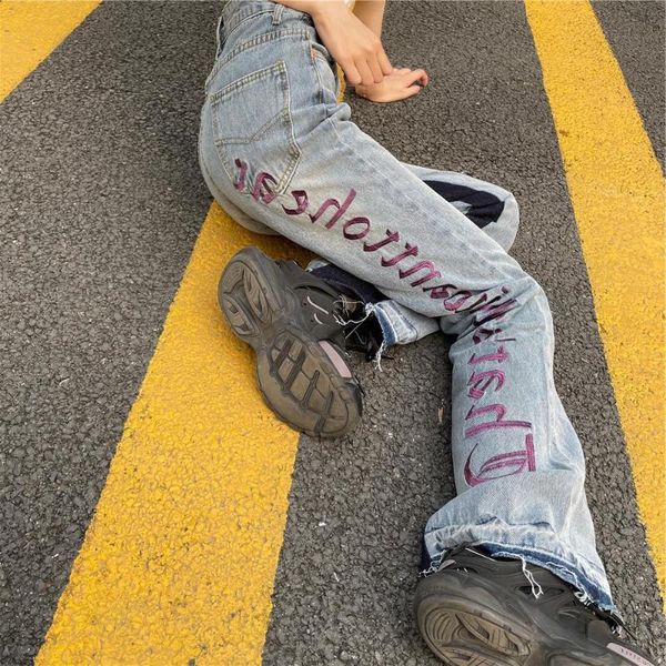 women's jeans winter spring women y2k flare pants vintage denim ladies long high waist embroidery letter wide leg for lady, Blue
women's jeans winter spring women y2k flare pants vintage denim ladies long high waist embroidery letter wide leg for lady, Blue