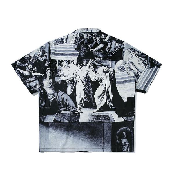 men's casual shirts oversized printed hip-hop shirt men 2021 summer streetwear short sleeved for, White;black
men's casual shirts oversized printed hip-hop shirt men 2021 summer streetwear short sleeved for, White;black