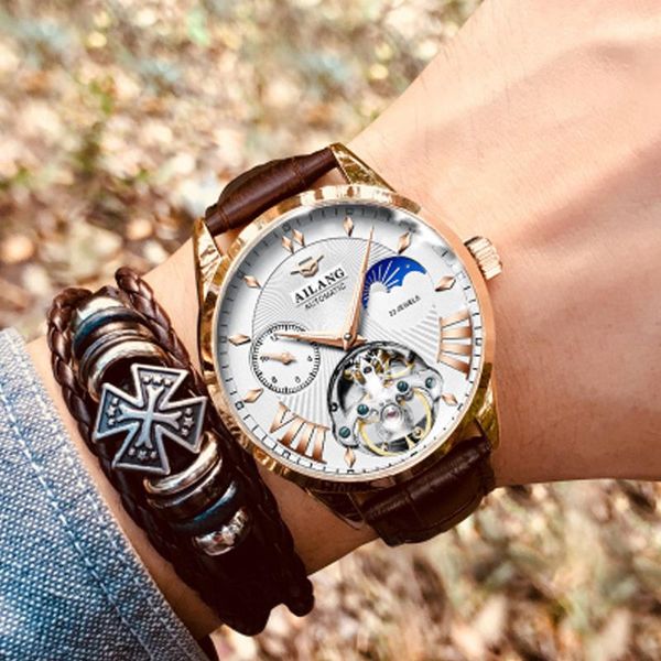 wristwatches tourbillon men watch 2021 luxury moon phase military sport waterproof automatic mechanical watches mens relogio masculino, Slivery;brown
wristwatches tourbillon men watch 2021 luxury moon phase military sport waterproof automatic mechanical watches mens relogio masculino, Slivery;brown