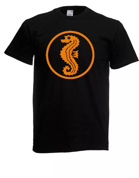 mens t-shirt searhorse size up to 5xl, White;black 
mens t-shirt searhorse size up to 5xl, White;black