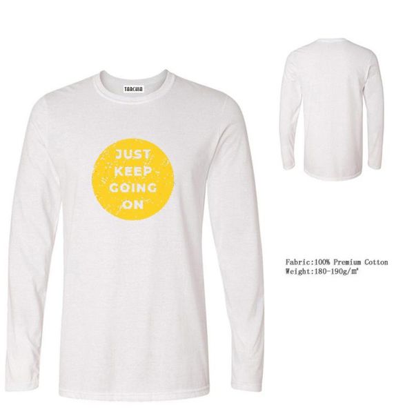 t-shirt quality t shirts just keep going print long sleeve o neck tshirt mens short trend clothing men's t-shirts, White;black
t-shirt quality t shirts just keep going print long sleeve o neck tshirt mens short trend clothing men's t-shirts, White;black