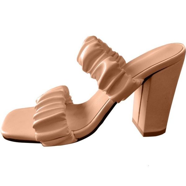 sandals mules shoes women square heel slippers summer high heels toe slides ladies white black c7h8
sandals mules shoes women square heel slippers summer high heels toe slides ladies white black c7h8