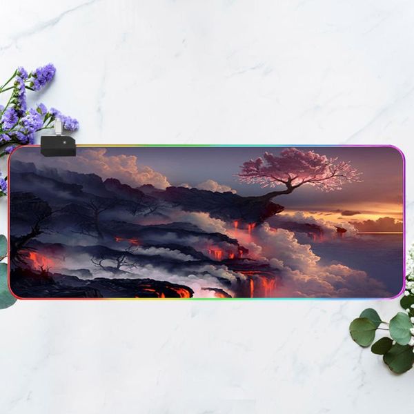 mouse pads & wrist rests 1pc rgb gradient pad dazzling gaming mousepad 14 kinds cyclic luminescence mode mat cool game for home use
mouse pads & wrist rests 1pc rgb gradient pad dazzling gaming mousepad 14 kinds cyclic luminescence mode mat cool game for home use