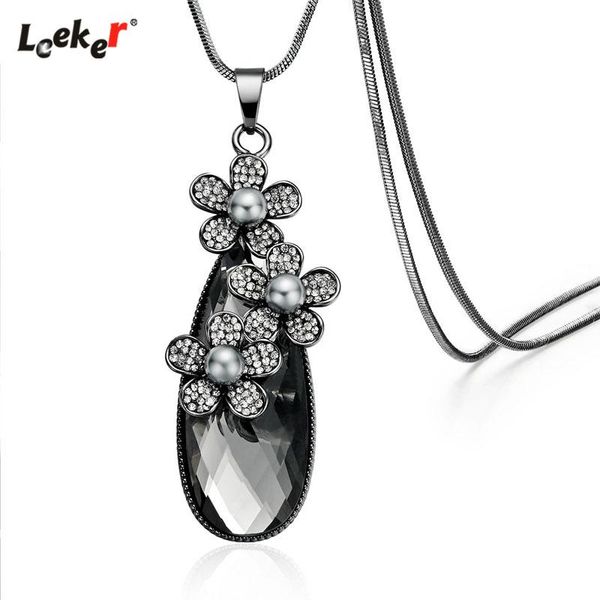 pendant necklaces leeker vintage peal flower big stone long necklace snake chain women statement jewelry 109 lk2, Silver
pendant necklaces leeker vintage peal flower big stone long necklace snake chain women statement jewelry 109 lk2, Silver