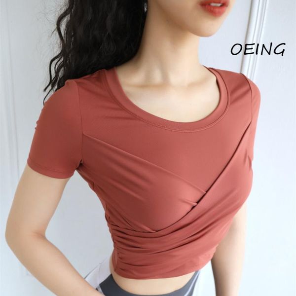 yoga outfit entgoing workout women's crop short sleeve spandex activewear running clothes
yoga outfit entgoing workout women's crop short sleeve spandex activewear running clothes