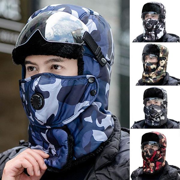 berets winter camo bomber hats for men and women camouflage cap ear protection breathing mask face collar lei feng hat, Blue;gray
berets winter camo bomber hats for men and women camouflage cap ear protection breathing mask face collar lei feng hat, Blue;gray