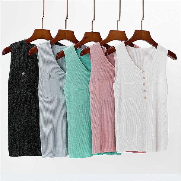 women's summer t-shirt fashion for women sleeveless cool knit t shirt tank 210709, White
women's summer t-shirt fashion for women sleeveless cool knit t shirt tank 210709, White