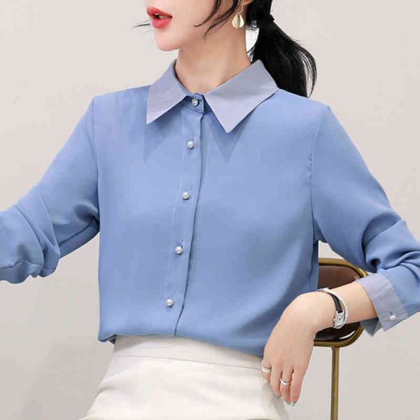 blusas mujer de moda turn down collar office ladies long sleeve blue chiffon blouse women womens and blouses c387 210426, White
blusas mujer de moda turn down collar office ladies long sleeve blue chiffon blouse women womens and blouses c387 210426, White