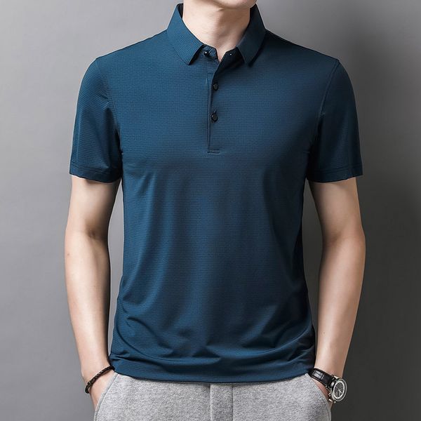 summer new short-sleeved polo shirt men's light business casual middle-aged striped lapel t-shirt golf sports shirt, White;black
summer new short-sleeved polo shirt men's light business casual middle-aged striped lapel t-shirt golf sports shirt, White;black