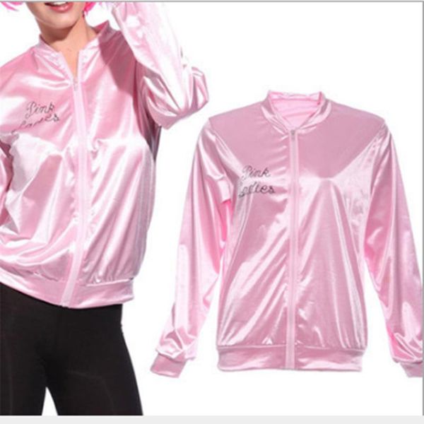 women's jackets spring autumn halloween costumes pink jacket carnival festival stage satin women coat, Black;brown
women's jackets spring autumn halloween costumes pink jacket carnival festival stage satin women coat, Black;brown