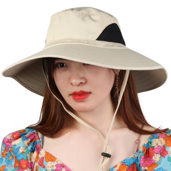 wide brim hats womens outdoor summer foldable mesh sun uv protection hat, Blue;gray
wide brim hats womens outdoor summer foldable mesh sun uv protection hat, Blue;gray