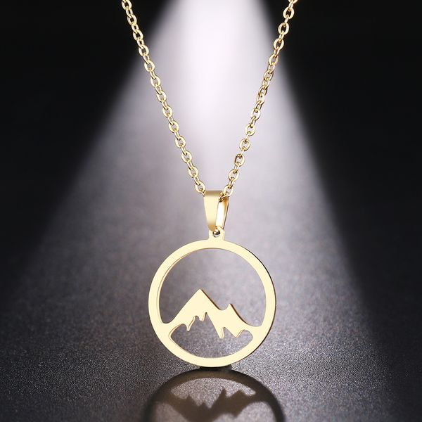 dotifi stainless steel necklace for women man mountain hill gold and silver color pendant necklace engagement jewelry
dotifi stainless steel necklace for women man mountain hill gold and silver color pendant necklace engagement jewelry