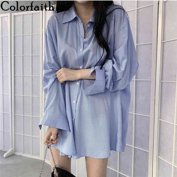 colorfaith new spring summer blouses shirts vintage oversize pocket korean style office lady fashionable wild bl490 210413, White
colorfaith new spring summer blouses shirts vintage oversize pocket korean style office lady fashionable wild bl490 210413, White