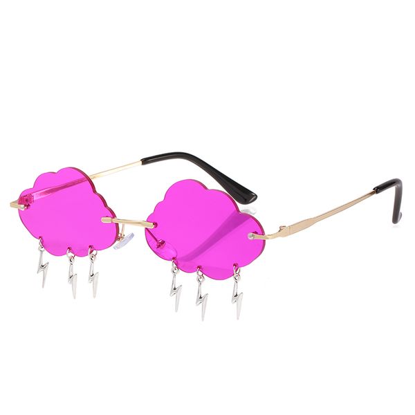 cloud sunglasses two-tone fashion cloud lightning irregular glasses rimless decoration party sunglasses, White;black
cloud sunglasses two-tone fashion cloud lightning irregular glasses rimless decoration party sunglasses, White;black