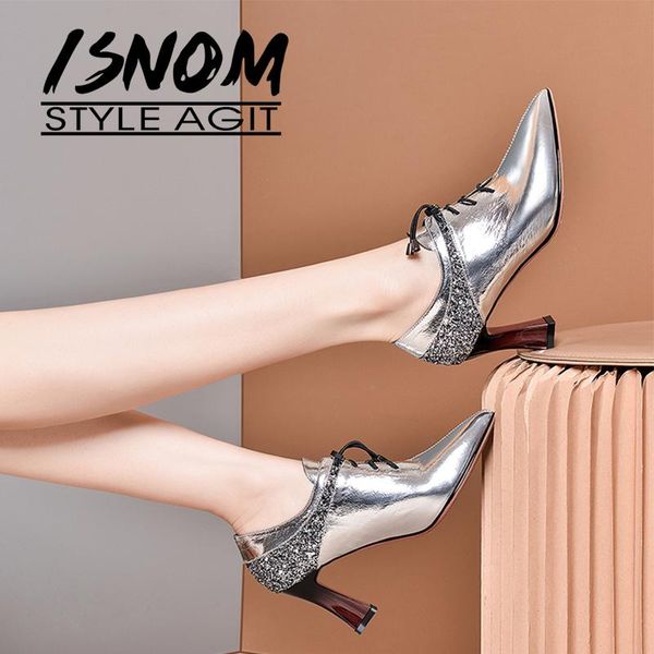 dress shoes isnom silver pumps lace up glitter strange heels pointed toe women party high metal fabric 2021, Black
dress shoes isnom silver pumps lace up glitter strange heels pointed toe women party high metal fabric 2021, Black