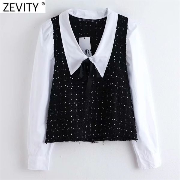 women vintage turn down collar poplin patchwork tweed woolen smock blouse female bow tied shirts chic blusas ls7493 210420, White
women vintage turn down collar poplin patchwork tweed woolen smock blouse female bow tied shirts chic blusas ls7493 210420, White
