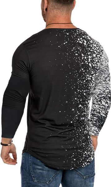 men's t-shirts men snowflake spots pattern t shirt autumn fashion o-neck casual gradient long sleeve shirts slim tee camisetas dro, White;black
men's t-shirts men snowflake spots pattern t shirt autumn fashion o-neck casual gradient long sleeve shirts slim tee camisetas dro, White;black