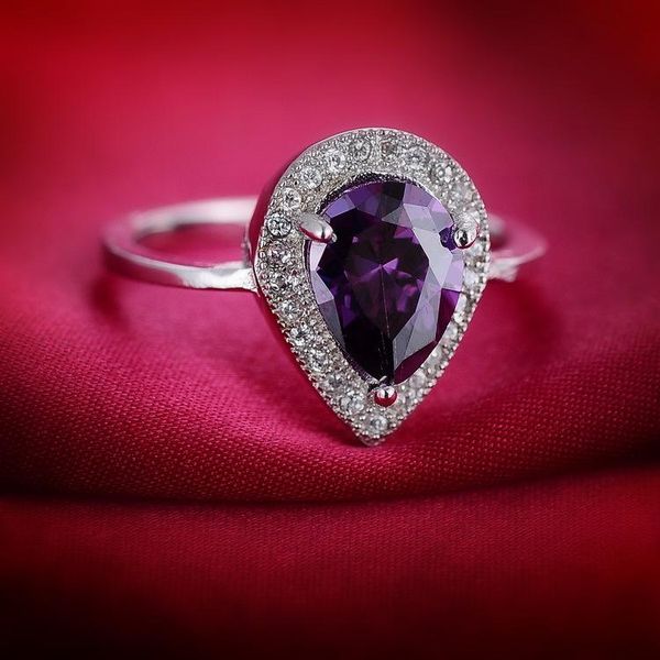 elegant 925 sterling silver purple water drop crystal rings for women fashion bridal wedding anillos jewelry nickel cluster, Golden;silver
elegant 925 sterling silver purple water drop crystal rings for women fashion bridal wedding anillos jewelry nickel cluster, Golden;silver