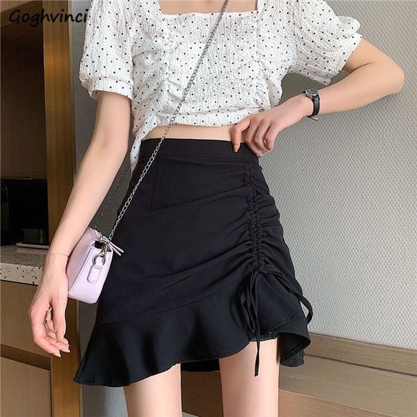 irregular pleated drawstring solid womens skirt chic leisure mini korean style all match ruffle sheath fashion, Black
irregular pleated drawstring solid womens skirt chic leisure mini korean style all match ruffle sheath fashion, Black