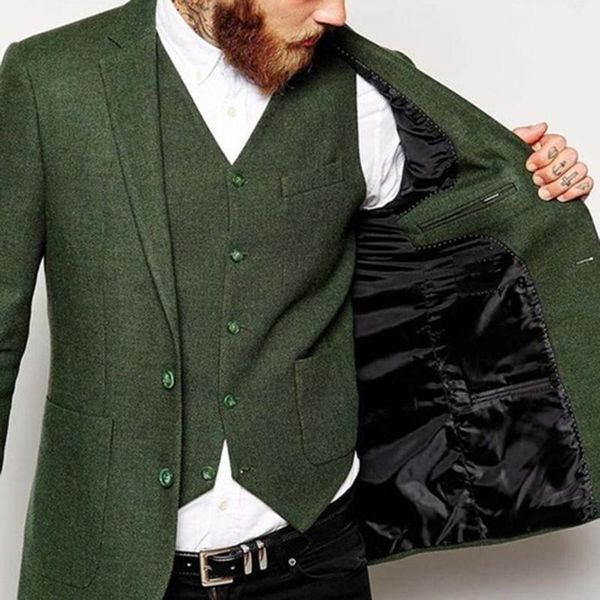 latest coat pant designs green tweed men suit wedding suits for terno custom costume tuxedos 3 pieces blazer masculino men's vests, Black;white
latest coat pant designs green tweed men suit wedding suits for terno custom costume tuxedos 3 pieces blazer masculino men's vests, Black;white