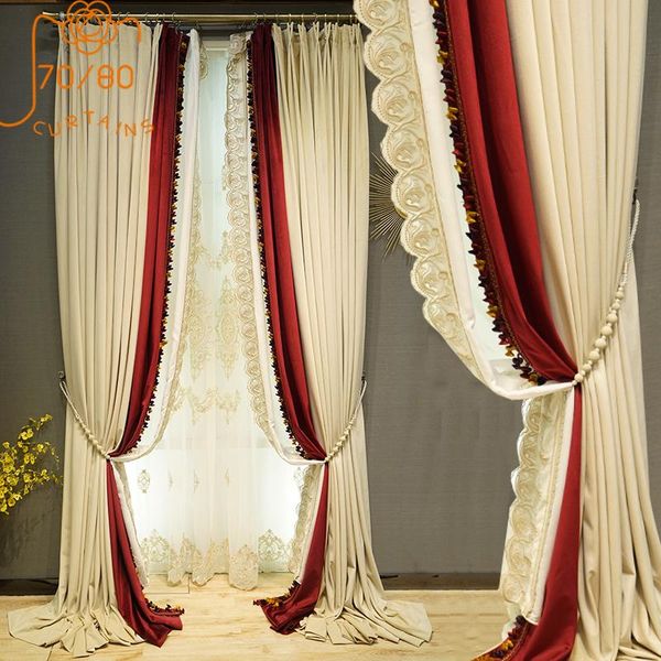 curtain & drapes european-style high-end lace stitching velvet thickening shading window curtains for living room and bedroom customized pro
curtain & drapes european-style high-end lace stitching velvet thickening shading window curtains for living room and bedroom customized pro
