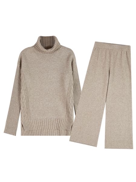 Famous brand 2021 high neck jumpers joint + long legged pants 2 clothing pieces t404, White
Famous brand 2021 high neck jumpers joint + long legged pants 2 clothing pieces t404, White