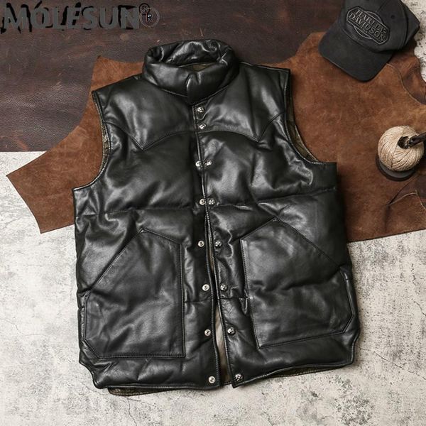 men's leather & faux akoosun genuine down jacket winter real cow coat waistcoat sleeveless vest men 2021 g-klx kj4974, Black
men's leather & faux akoosun genuine down jacket winter real cow coat waistcoat sleeveless vest men 2021 g-klx kj4974, Black