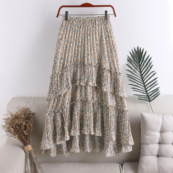 skirts korean flower print chiffon vintage high waist ruffles patchwork faldas mujer preppy style beach female skirt, Black
skirts korean flower print chiffon vintage high waist ruffles patchwork faldas mujer preppy style beach female skirt, Black