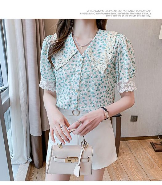 women's blouses & shirts floral chiffon shirt female design sense niche summer 2021 loose and thin short-sleeved top, White
women's blouses & shirts floral chiffon shirt female design sense niche summer 2021 loose and thin short-sleeved top, White