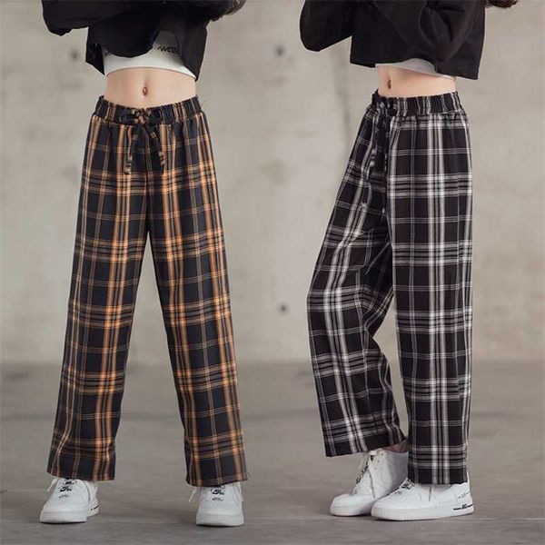 children's plaid wide leg pants spring autumn teens girls trousers long casual sport pants elastic waist girls pants 12 13 14 y 211224, Blue
children's plaid wide leg pants spring autumn teens girls trousers long casual sport pants elastic waist girls pants 12 13 14 y 211224, Blue
