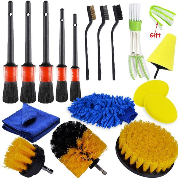 detailing brush set car cleaning brushes power scrubber drill for leather air vents rim dirt dust clean tools sponge
detailing brush set car cleaning brushes power scrubber drill for leather air vents rim dirt dust clean tools sponge