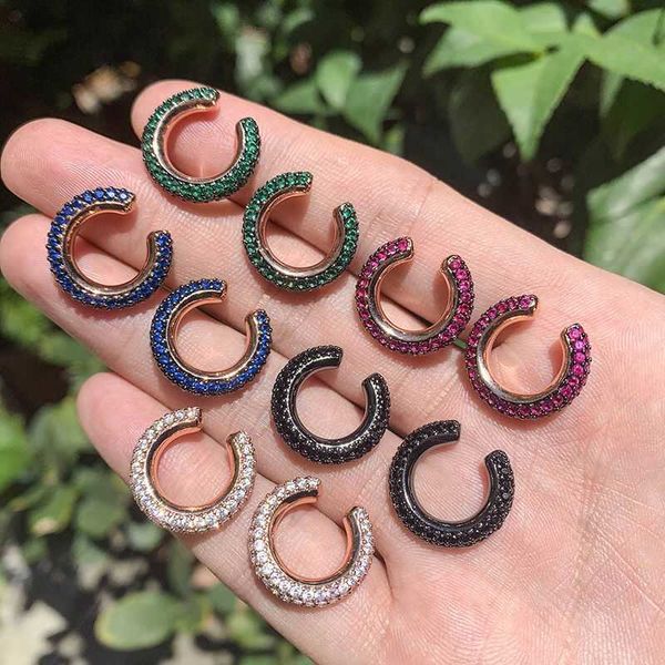 hoop & huggie eyika fashion classic rose gold color c shape ear cuff multicolor crystal zircon clip earirngs women jewelry non pierced arete, Golden;silver
hoop & huggie eyika fashion classic rose gold color c shape ear cuff multicolor crystal zircon clip earirngs women jewelry non pierced arete, Golden;silver