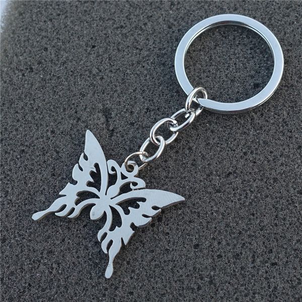 hollow out butterfly keyring stainless steel insect keychain nice jewelry for women girls, Silver
hollow out butterfly keyring stainless steel insect keychain nice jewelry for women girls, Silver